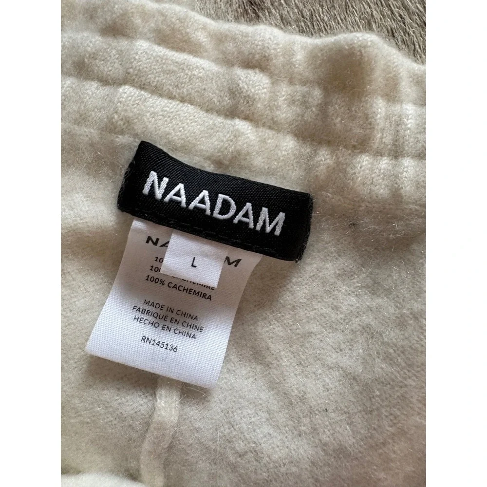 NAADAM Signature‎ Cashmere Paperbag Wide Leg Pants Size Large White